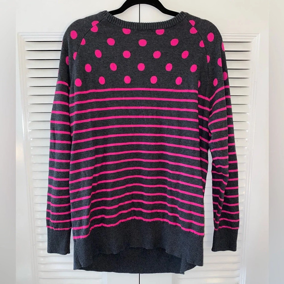 Torrid Polka Dot Striped Sweater - Picture 4 of 7